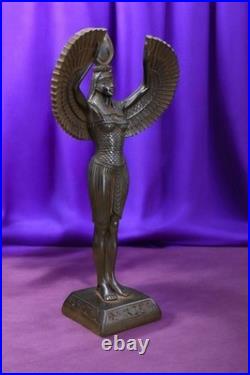 Ancient Egyptian Artifacts RARE AUTHENTIC WINGED STATUE Of Egyptian Goddess Isis