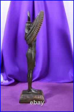 Ancient Egyptian Artifacts RARE AUTHENTIC WINGED STATUE Of Egyptian Goddess Isis