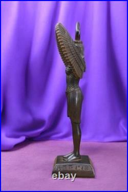 Ancient Egyptian Artifacts RARE AUTHENTIC WINGED STATUE Of Egyptian Goddess Isis