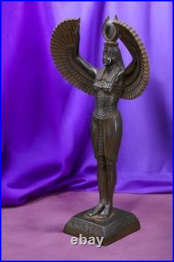 Ancient Egyptian Artifacts RARE AUTHENTIC WINGED STATUE Of Egyptian Goddess Isis