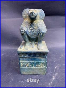 Ancient Egyptian Baboon (Egyptian God of wisdom) Rare Egyptian Antiquities BC