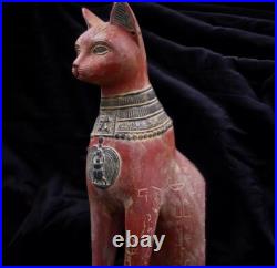 Ancient Egyptian Cat Goddess Bastet statue Cat Goddess RARE Antiquities BC