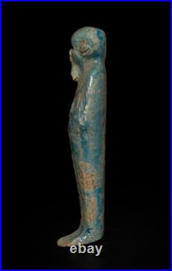 Ancient Egyptian God Ptah Ushabti Statue Rare Faience Artifact BC