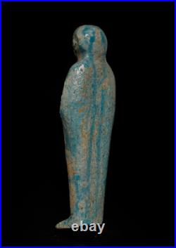 Ancient Egyptian God Ptah Ushabti Statue Rare Faience Artifact BC