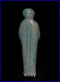 Ancient Egyptian God Ptah Ushabti Statue Rare Faience Artifact BC