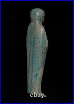 Ancient Egyptian God Ptah Ushabti Statue Rare Faience Artifact BC