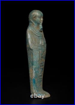 Ancient Egyptian God Ptah Ushabti Statue Rare Faience Artifact BC