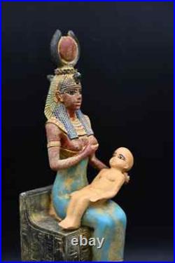 Ancient Egyptian Goddess Isis Breastfeeding Horus Rare Egyptian Antiquities BC
