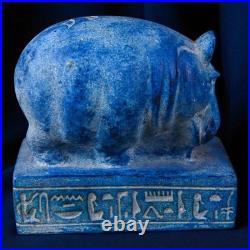 Ancient Egyptian Pharaonic Hippo Antiques Rare BC Statue Collectible