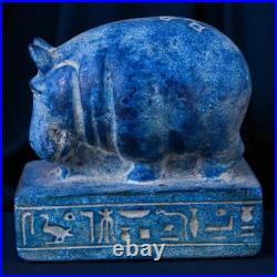 Ancient Egyptian Pharaonic Hippo Antiques Rare BC Statue Collectible