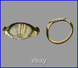 Ancient Near Eastern Bronze Amuletic Child Protection Ring (1000BC) Antiquity