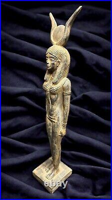 Ancient Pharaonic Statue God Isis Standing from Ancient Egyptian Antiquities BC