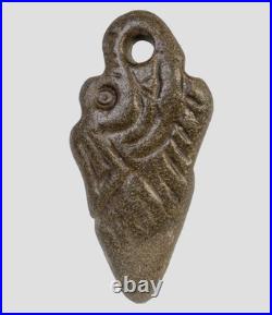 Ancient Viking Carved Engraved Gemstone Medallion Pendant Norse Nordic Amulet