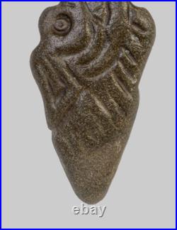 Ancient Viking Carved Engraved Gemstone Medallion Pendant Norse Nordic Amulet