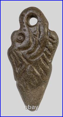 Ancient Viking Carved Engraved Gemstone Medallion Pendant Norse Nordic Amulet