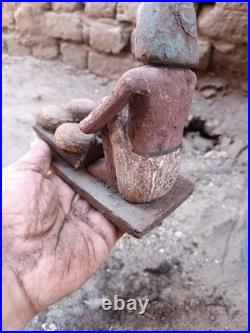 Ancient egyptian antique bakery figurine showing daily life, rare historical