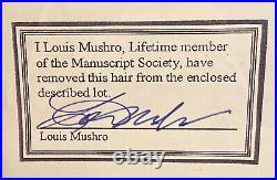 Andrew Jackson Hair General & President Rare Louis A Mushro Collection Antique