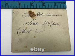 Antique 1800s RARE Boston Massachusetts Old State House U. S. Cable Cabinet Photo