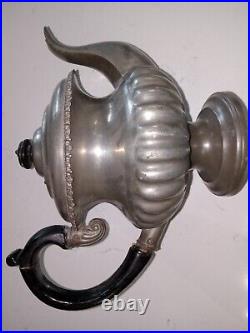 Antique 1830 Pewter Tea Pot, English Style, Repaired Wooden Handle Rare Comps