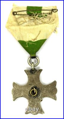 Antique 1873 Crowned Cross Medal Silver Gilt European Decoration Original