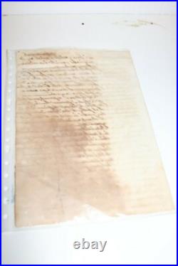 Antique 1874 Hand Written Spain Spanish Signed Document or Letter Regarding