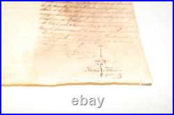 Antique 1874 Hand Written Spain Spanish Signed Document or Letter Regarding