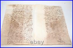 Antique 1874 Hand Written Spain Spanish Signed Document or Letter Regarding