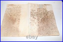 Antique 1874 Hand Written Spain Spanish Signed Document or Letter Regarding