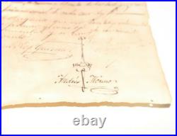 Antique 1874 Hand Written Spain Spanish Signed Document or Letter Regarding