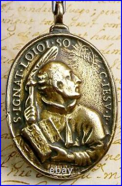 Antique 18th Century Ignatius Of Loyola Francis Xavier Bronze Hamerani Medal