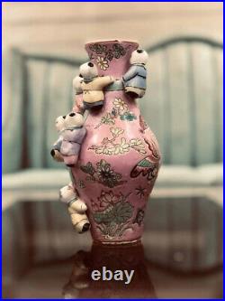Antique 18th century Chinese Vase for Fertility Hand Painted
