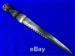 Antique 19 Century Scottish British Kerr Clan Skean Dubh Dirk Dagger Knife