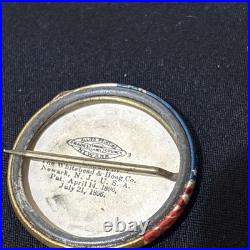 Antique 1900 McKinley & Roosevelt Pin Campaign Button 1.25 Whitehead & Hoag Co