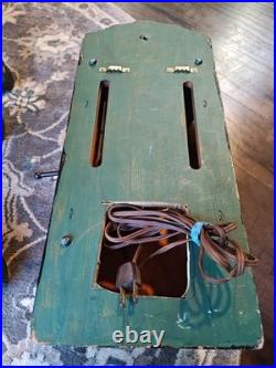 Antique 1900s Hand Crank Wood Wall Mount Telephone Complete Electronics