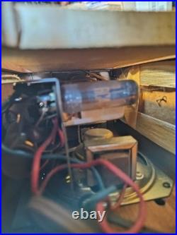 Antique 1900s Hand Crank Wood Wall Mount Telephone Complete Electronics