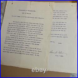 Antique 1901 Taunton MA Council Resolution on President McKinley Assassination