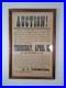 Antique-1902-Framed-AUCTION-Poster-230-Acres-2-Miles-From-Flat-Rock-Or-Bates-Pla-01-cofo