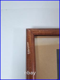 Antique 1902 Framed AUCTION Poster 230 Acres 2 Miles From Flat Rock Or Bates Pla