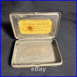 Antique 1904 International Tailoring Co. Advertising Inner Label Match Box