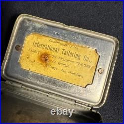Antique 1904 International Tailoring Co. Advertising Inner Label Match Box