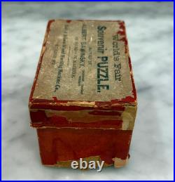 Antique 1904 St Louis Worlds Fair Furniture Souvenir Puzzle COMPLETE withBox
