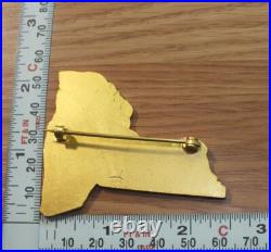 Antique 1911 Rochester Imperial Council Media Collectible Gold Tone Pin