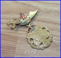 Antique 1911 Toronto Canada Rameses Rochester NY Collectible Shriners Pin