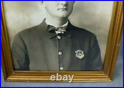 Antique 1913 ST. PAUL POLICE PATROLMAN Portrait WILLIAM C. BACKER In MINNESOTA