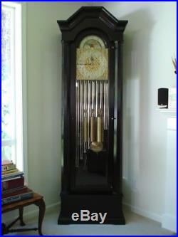 Antique 1916 Herschede Grandfather Clock 9 Tubes 3 chimes with Provenance