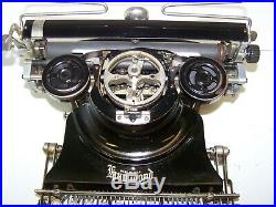 Antique 1917 Hammond Multiplex Vintage Typewriter Italic print shttle