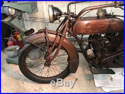 Antique 1917 Indian Power Plus Motorcycle