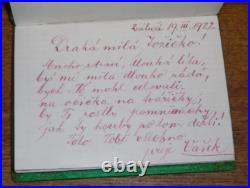 Antique 1920s Foreign Czech Diary or Memo / Record Book
