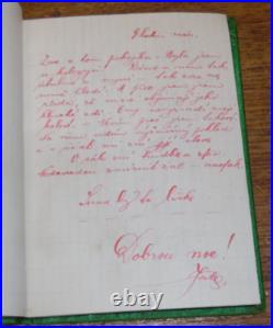 Antique 1920s Foreign Czech Diary or Memo / Record Book