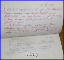 Antique 1920s Foreign Czech Diary or Memo / Record Book